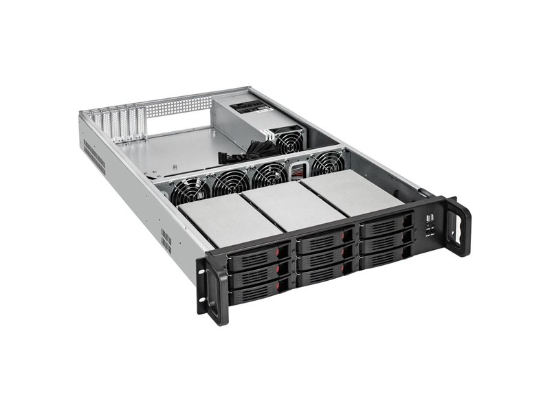 LIGACOMP АВ 1020 2U 1xEPYC 9135 4x32Gb DDR5 SoC ASPEED AST2600 2x1GbE 1x1000W 2x1920ГБ NVMe SSD w/o OS