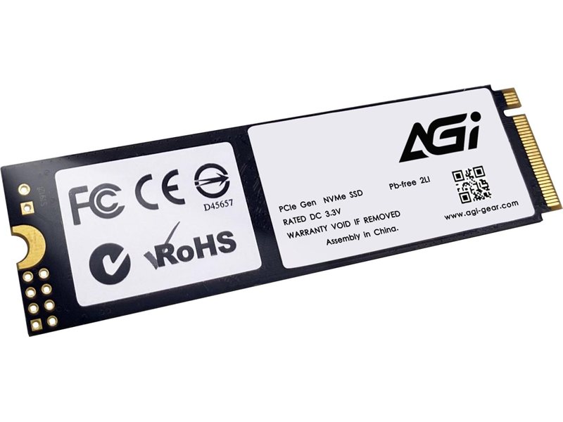Накопитель SSD AGi PCIe 4.0 x4 1TB AGI1T0G43AI818-CB M.2 2280