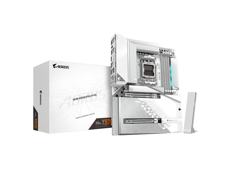 Материнская плата Gigabyte X870 AORUS STEALTH ICE, RTL