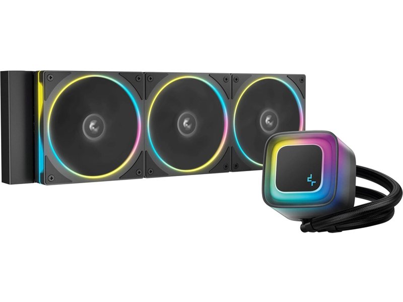 Система водяного охлаждения Deepcool LE360 PRO ARGB Soc-AM5/AM4/1200/1700/1851 черный 4-pin 19-33dB Al 300W 1817gr Ret (R-LE360PRO-BKAMMC-G-1)