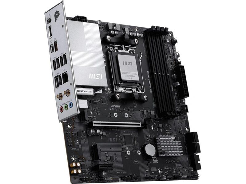 Материнская плата MSI PRO B840M-P WIFI6E SocketAM5 AMD B840 4xDDR5 ATX AC`97 8ch(7.1) 2.5Gg RAID+HDMI