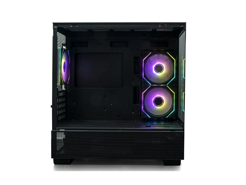 XASTRA Q500M 3ARGB-C10 Black mATX/Aquarium/Screewless/ 3x120mm ARGB PWM FM fans/Argb+PWM HUB 10port/ Q500M-3FM12A-C10