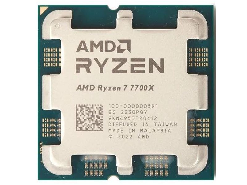 Процессор/ APU AM5 AMD Ryzen 7 7700X (Raphael, 8C/16T, 4.5/5.4GHz, 32MB, 105W,Radeon Graphic) OEM
