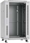 Шкаф коммутационный Cabeus (SH-05C-18U60/80) напольный 18U 600x800мм пер.дв.стекл металл 800кг серый 700мм 57.2кг 220град. 988мм IP20 сталь