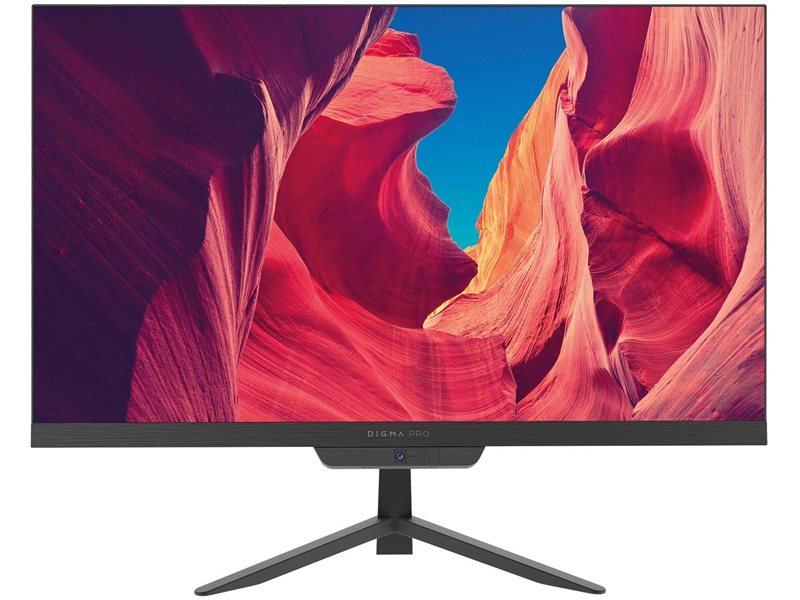Моноблок Digma Pro Base 23.8" Full HD i3 12100 (3.3) 8Gb SSD512Gb UHDG 730 CR Windows 11 Pro GbitEth WiFi BT 90W клавиатура мышь Cam черный 1920x1080