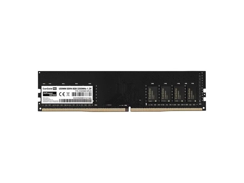 Exegate EX293814RUS Модуль памяти ExeGate HiPower DIMM DDR4 8GB <PC4-25600> 3200MHz