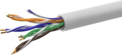 Кабель сетевой информационный NetOn 01-0302 кат.5E UTP 4 пары 24AWG PVC внутренний 305м серый