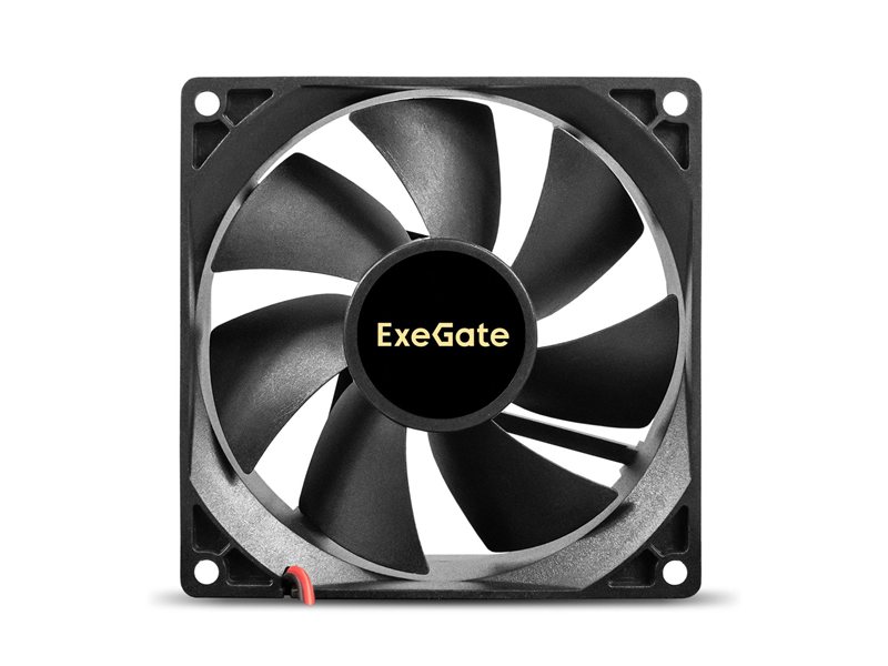 Exegate EX295241RUS Вентилятор 12В DC ExeGate EX09225B2P (92x92x25 мм, 2-Ball (двойной шарикоподшипник), 2pin, 2150RPM, 27dBA)