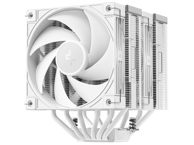 Кулер для процессора DEEPCOOL AK620 G2 WH LGA1851/1700/1200/115X/AM5/AM4 (8шт/кор, TDP 260W, PWM, DUAL Fan 120mm, 6 тепл. трубок, Copper Base, Wood-grain top cover, белый) RET (R-AK620G2-WHNNMN-GJD)