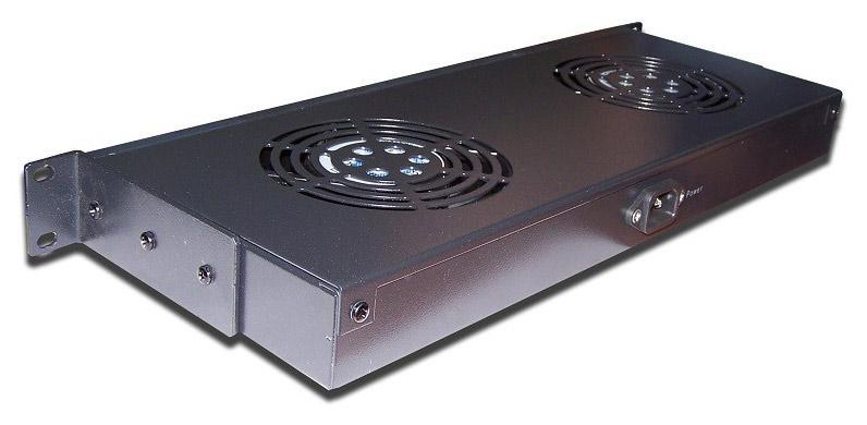 Блок вентиляторов Lanmaster (TWT-CBB-FANB2-RACK-T) 2 вент. (упак.:1шт)