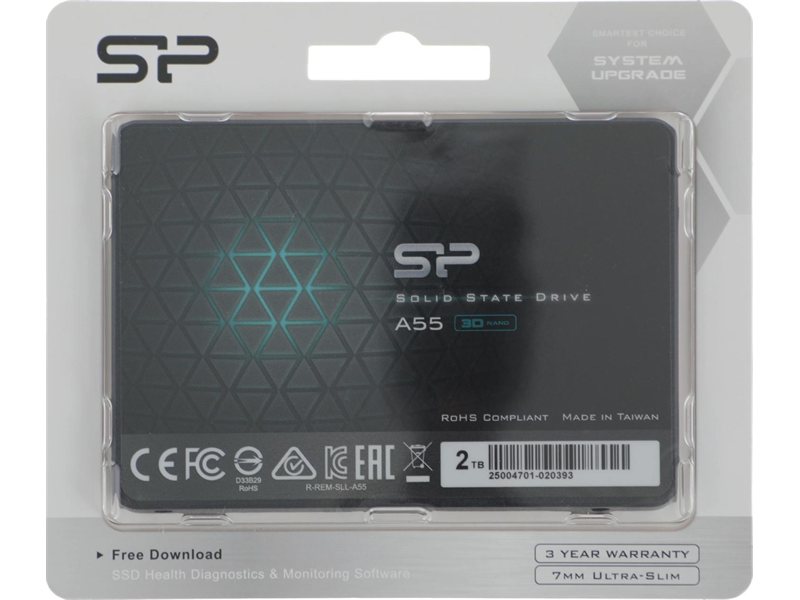 Накопитель SSD Silicon Power SATA-III 2TB SP002TBSS3A55S25 Ace A55 2.5"
