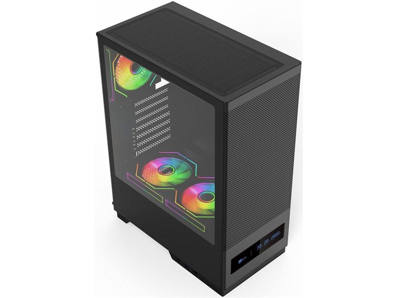 Корпус для ПК ACD Citadel 108DB ATX, Type-C + 2 X USB ports + HD audio combo, Mesh, TG, Black