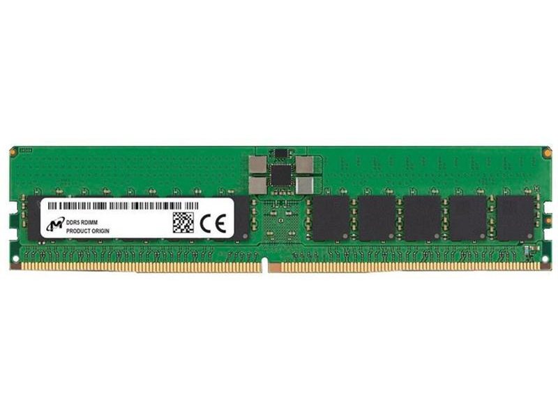 Оперативная память Micron DDR5 RDIMM 32GB 1Rx4 5600 MHz ECC Registered MTC20F1045S1RC56BD1, 1 year, OEM, New Original