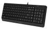 Клавиатура A4Tech FK15 черный USB (FK15 BLACK) кабель 1.5м