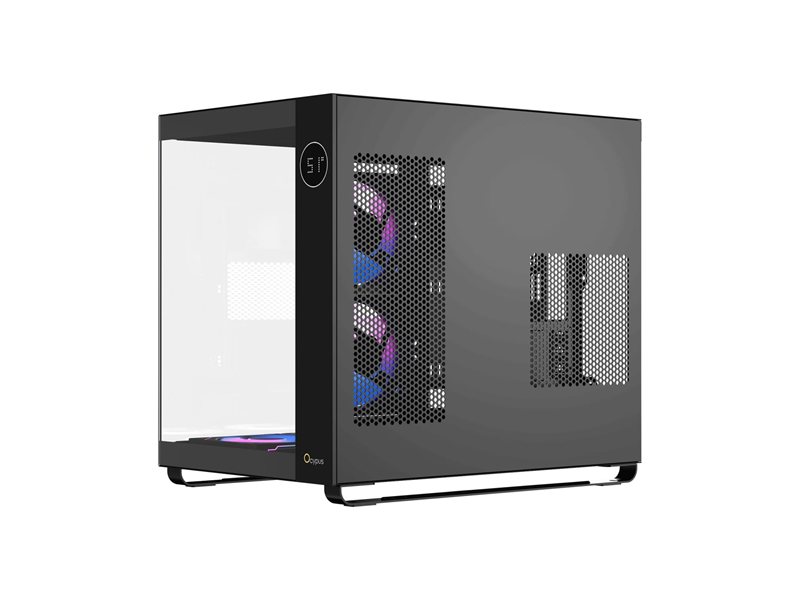 Case Ocypus Iota C70 BK ARGB ATX / win / black / 6 ARGB fans / no PSU / Tempered Glass