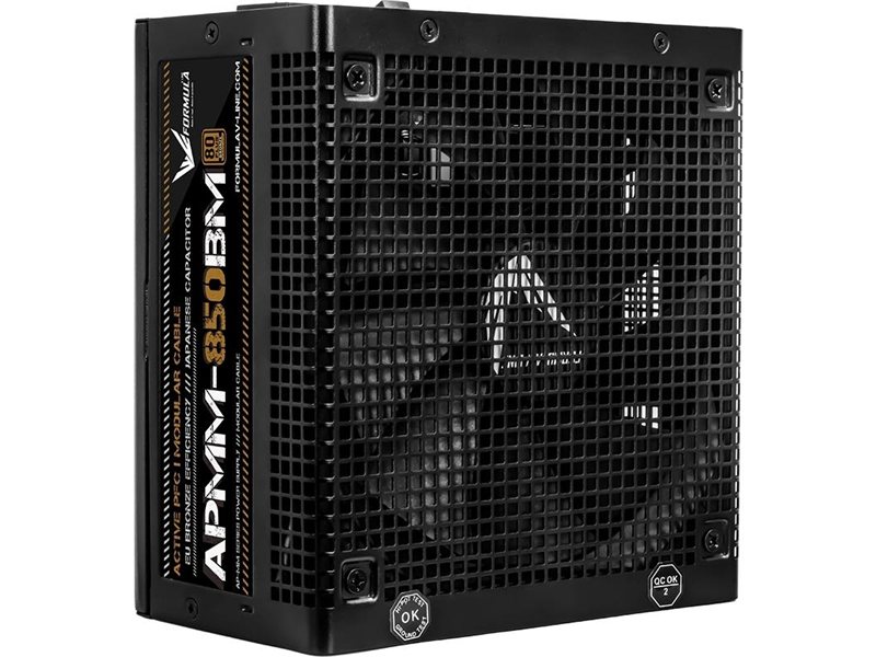 БП Formula APMM-850BM, 850W, Ret, ATX3.1/PCIe 5, 80+Bronze, Cabel Manag., Japanese Cap., 14cm fan