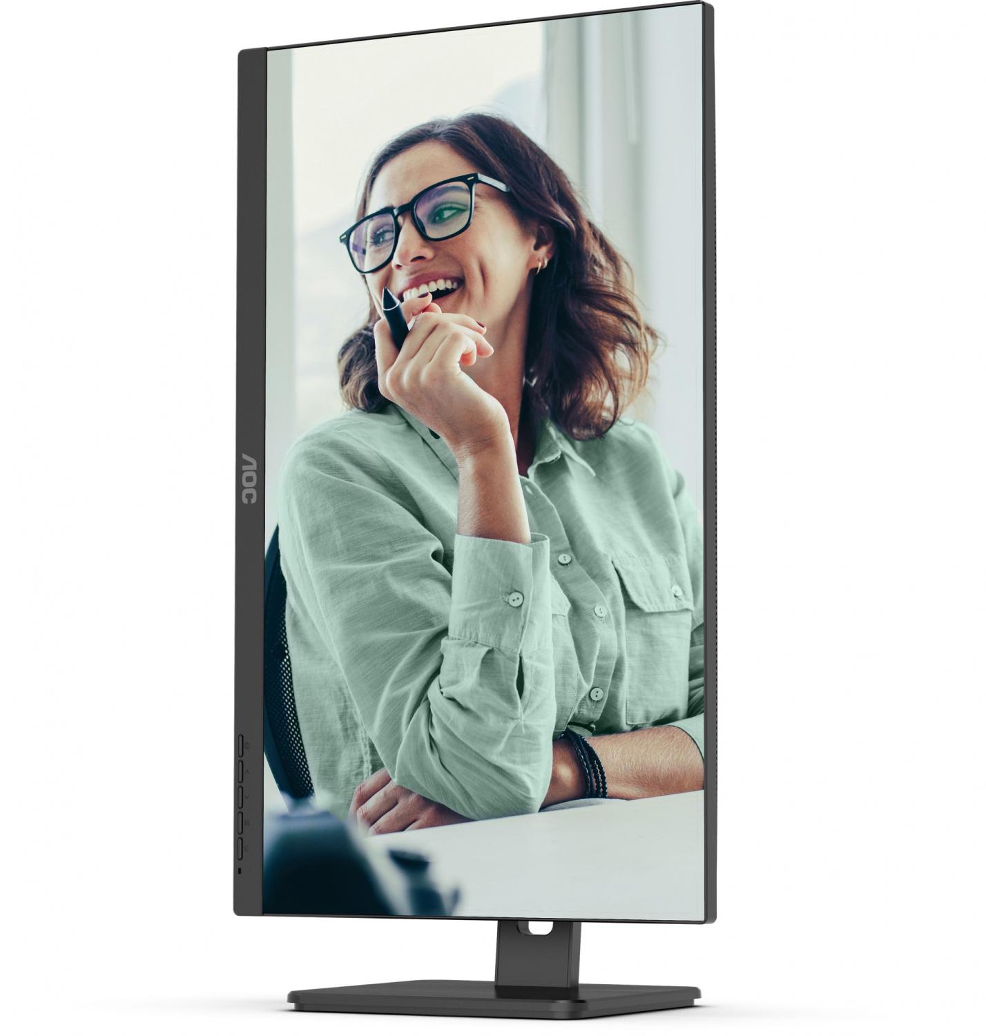 Монитор AOC 27" Pro Q27P3CV черный IPS LED 4ms 16:9 HDMI M/M матовая HAS Piv 1000:1 350cd 178гр/178гр 2560x1440 75Hz DP QHD USB 6.81кг