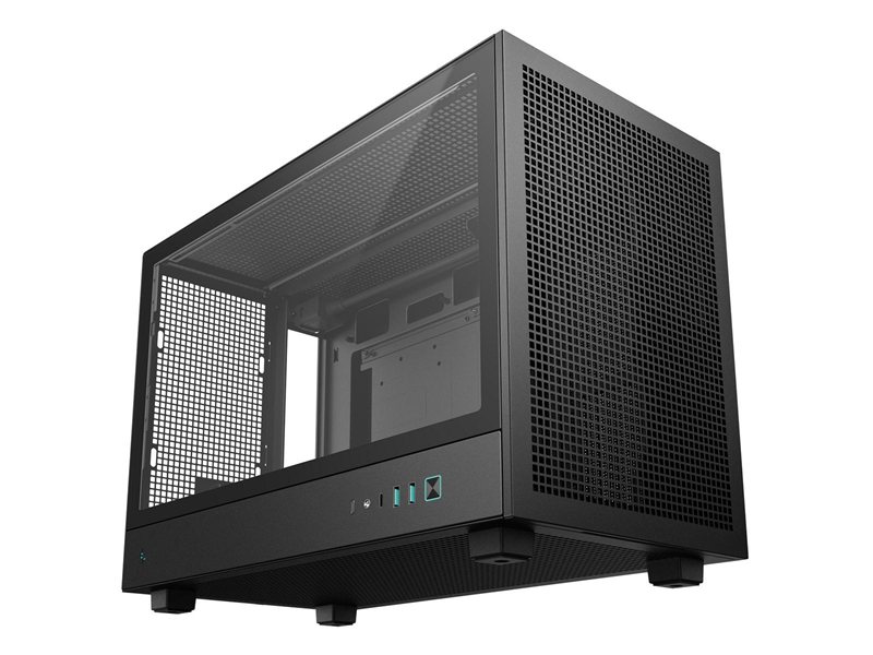 корпус Deepcool CH260 без БП, боковое окно (закаленное стекло), черный, MICRO ATX/MINI-ITX (R-CH260-BKNGM0-G-1)