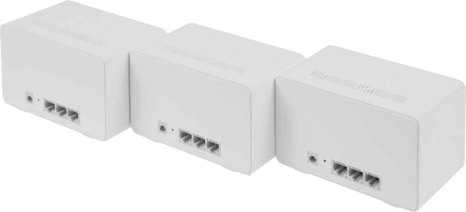 Бесшовный Mesh роутер Mercusys Halo H80X(3-pack) AX3000 10/100/1000BASE-TX белый (упак.:3шт)