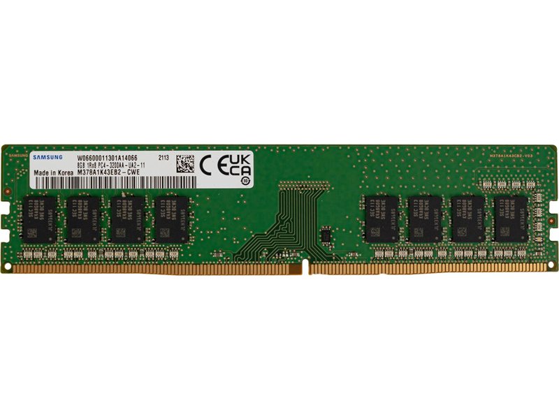 Модуль памяти Samsung M378A1K43EB2-CWE 8GB DDR4 3200 DIMM Non-ECC, CL22, 1.2V, Bulk (919404)