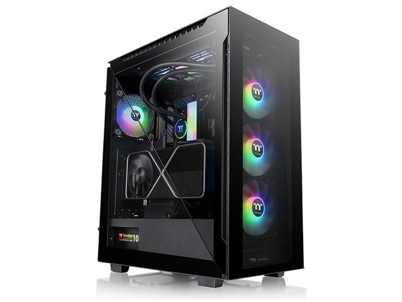 Корпус Thermaltake Divider 500 TG ARGB CA-1T4-00M1WN-01 Black/Win/SPCC/Tempered Glass*4/120mm ARGB Fan*3/120mm CA-1T4-00M1WN-01 Standard Fan*1 (527880)