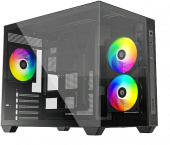 Case ID-Cooling VIEW 500 ARGB Black mATX/ win TG/ 3 fans/ CPU 162mm/ GPU 407mm/ no PSU