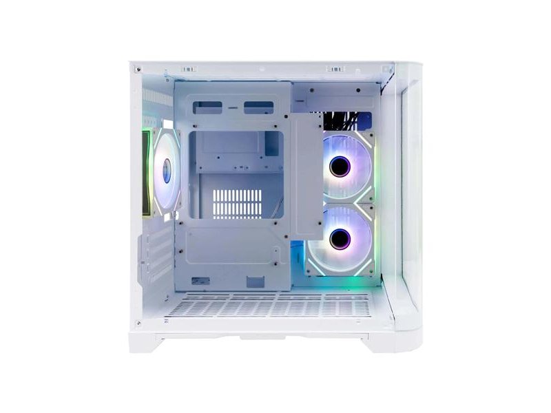 корпус 1STPLAYER UVIEW UV5 ARGB White / mATX / 3x120mm ARGB fans / UV5-WH-2FC7R-W-1FC7-W