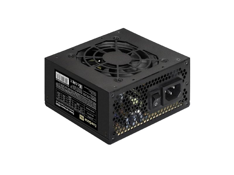 Exegate EX292236RUS Блок питания 500W ExeGate M500 (SFX, APFC, КПД 87% (80 PLUS Silver), 8cm fan, 24pin, 4+4pin, 3xSATA, 2xIDE, FDD, black)