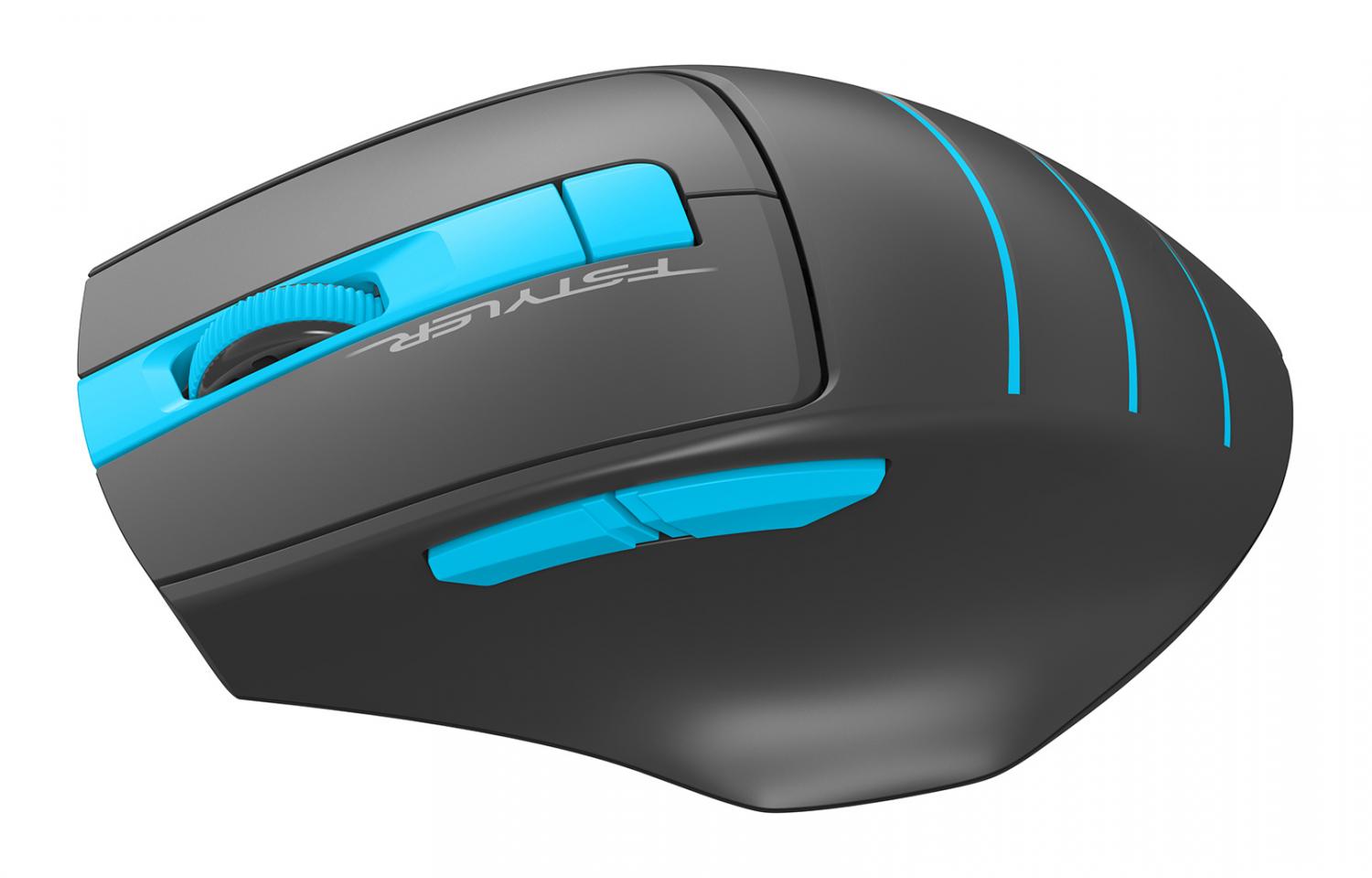 Мышь A4Tech Fstyler FG30S серый/синий оптическая 2000dpi silent беспров. USB 5but (FG30S BLUE)