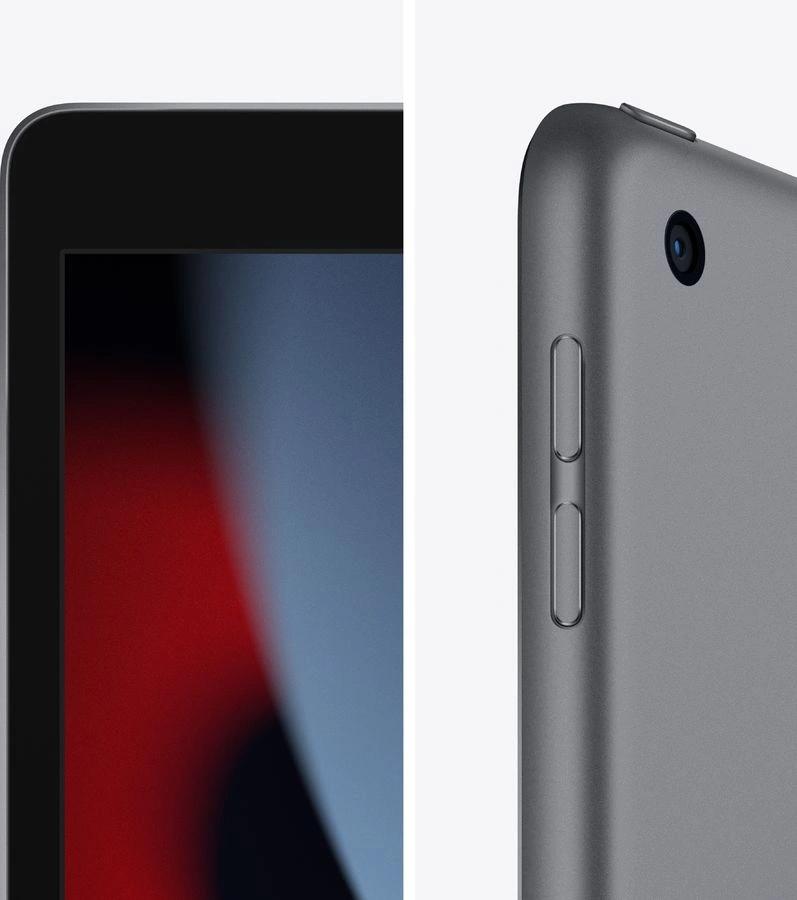 Планшет Apple iPad 2021 A2602 A13 Bionic 6С RAM3Gb ROM64Gb 10.2" IPS 2160x1620 iOS серый космос 8Mpix 12Mpix BT WiFi 10hr
