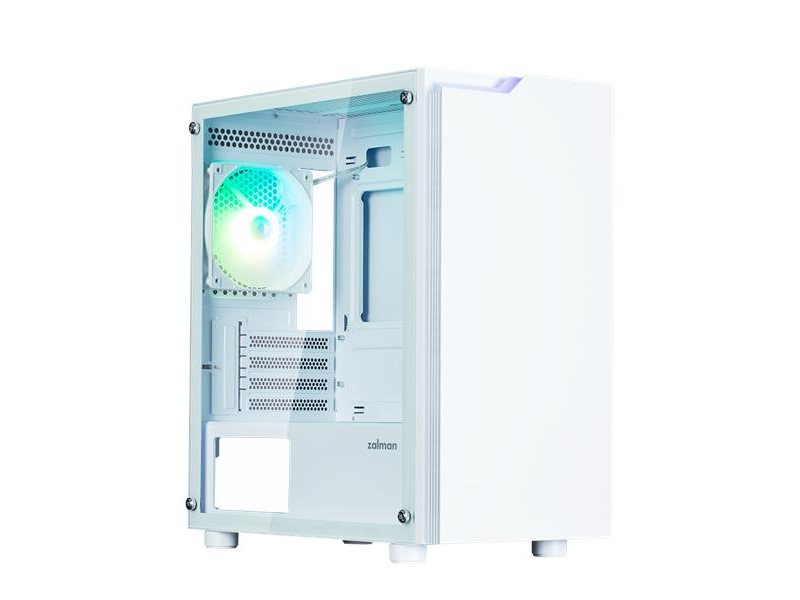 Корпус ZALMAN T4 PLUS, MATX, WHITE, WINDOW, 1 x Combo (3.5'' or 2.5''), 1x3.5'', 2x2.5", 1xUSB2.0, 2xUSB3.0, REAR 1x120mm ARGB