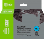 Картридж струйный Cactus CS-3JA26AE 963 черный пигментный (23мл) для HP OfficeJet 9010/9012/9013/9014/9015/9016/9019/9020/9025 с чипом