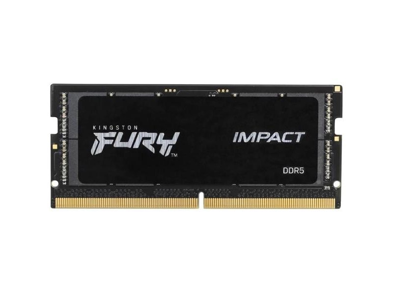 Оперативная память Kingston DDR5 16GB 6400MT/s CL38 1,35V SODIMM FURY Impact PnP