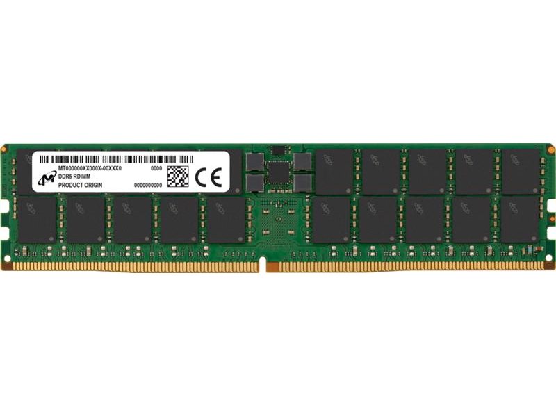 Оперативная память Micron DDR5 RDIMM 128GB 2Rx4 5600 MHz ECC Registered MTC40F2047S1RC56BB1, 1 year, OEM, New Original