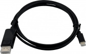 Кабель Buro ver1.4 USB Type-C (m) DisplayPort (m) 1.5м (BU-TYPEC-DP-1.5M) черный [BU-TYPEC-DP-1.5M]