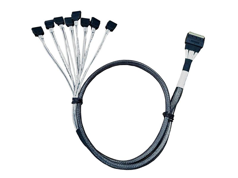 Кабель Amphenol RSL74-8447    Slimline SASx8 (SFF8654) -to- 8 SATA , 80CM