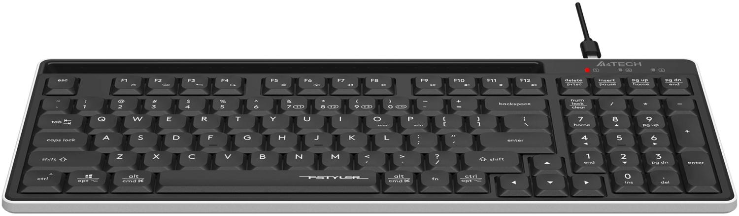 Клавиатура A4Tech FBX70C черный USB беспроводная BT/Radio slim