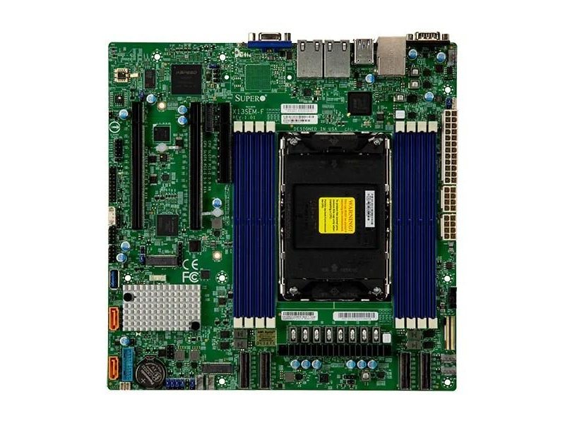 Supermicro MBD-X13SEM-F-B 1xLGA-4677, Intel Xeon SP gen 4, Intel C741, 8x DDR5 4800/4400/4000 MHz. 2x1Gbe Base-T i350+1xMgmt LAN, 10xSATA3, 2xSATA-DOM, 5xUSB 3.2,  2xPCI-Ex16+1xPCI-E x8+4xMCIO x8, 2xM
