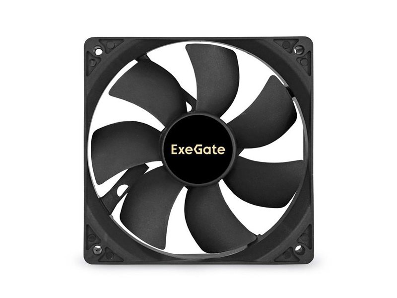 Exegate EX294048RUS Вентилятор ExeGate EX12025S2P, 120x120x25 мм, Sleeve bearing (подшипник скольжения), 2pin (разъем 2.54; для блоков питания ATX), 1400RPM, 25dBA