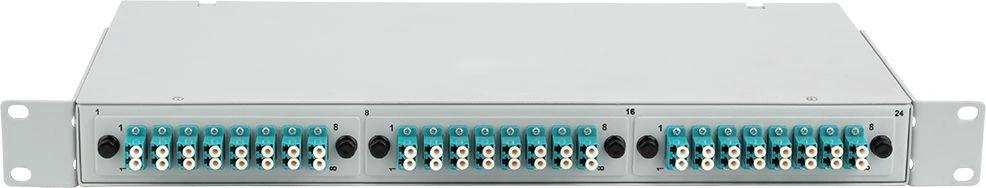 Кросс Suprlan09-0257-3 19" 1U 24xLC дупл. 50/125 OM3