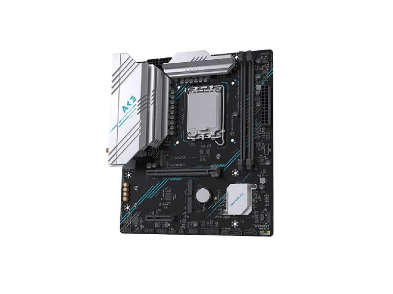 MAXSUN MS-B760M GAMING WIFI ACE 2 (Socket 1700, mATX, 2*DDR5, DP/2*HDMI, 2*SATA3, 3*M.2, 1xPCI-E x16 /1xPCI-E x4, 1*Type-C, 2*USB 2.0, 2*USB 3.2 , LAN 1*2.5G, Wi-Fi 6, ARGB, RTL)