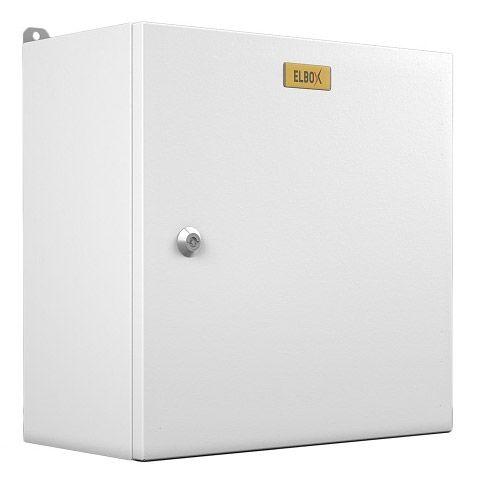 Шкаф электротехнический Elbox EMW-400.400.210-1-IP66 настенный 400мм 400мм 210мм несъемн.бок.пан. 50кг серый