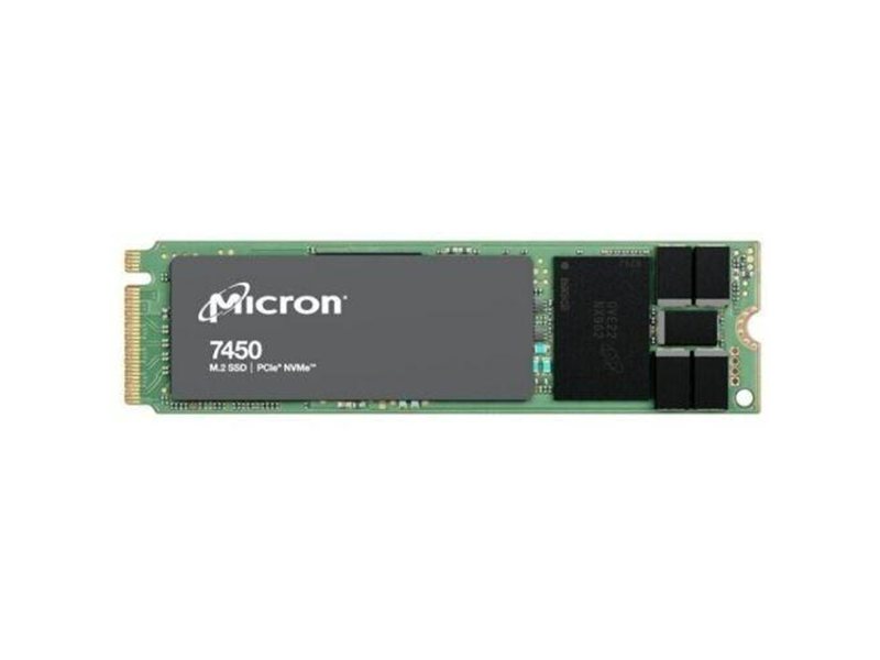 Твердотельный накопитель Micron 7450 PRO 480GB NVMe M.2 (22x80mm) PCIe 4.0 x4, R5000/W700MB/s 3D TLC 1DWPD 280K/40K IOPS 800TBW SSD Enterprise Solid State Drive, 1 year, OEM