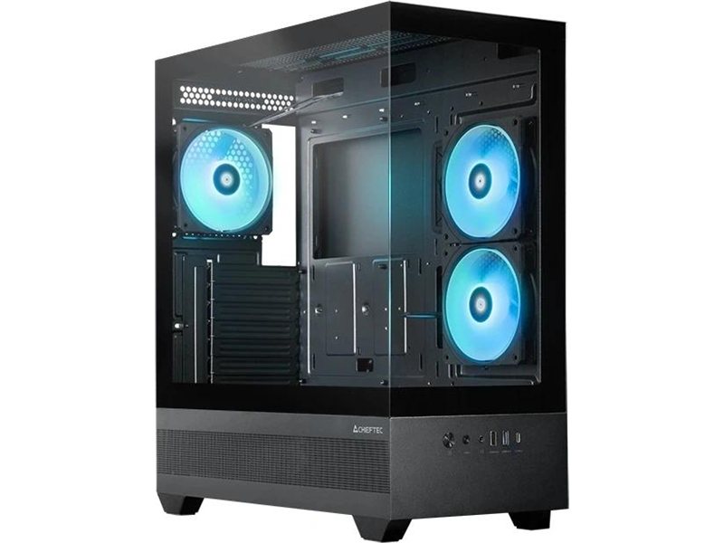 Корпус Chieftec Vista черный без БП ATX 6x120mm 2x140mm 1xUSB2.0 1xUSB3.0 audio bott PSU
