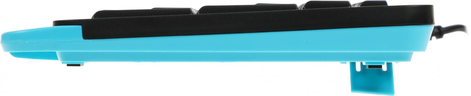 Клавиатура A4Tech FK10 черный/синий USB (FK10 BLUE) кабель 1.5м
