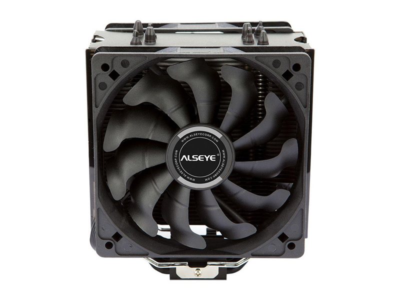 Вентилятор корпусной Вентилятор ALSEYE S120D-B Universal, TDP 135W, 2x120FAN, 4 heat pipe, PWM, RTL{20} (874258)