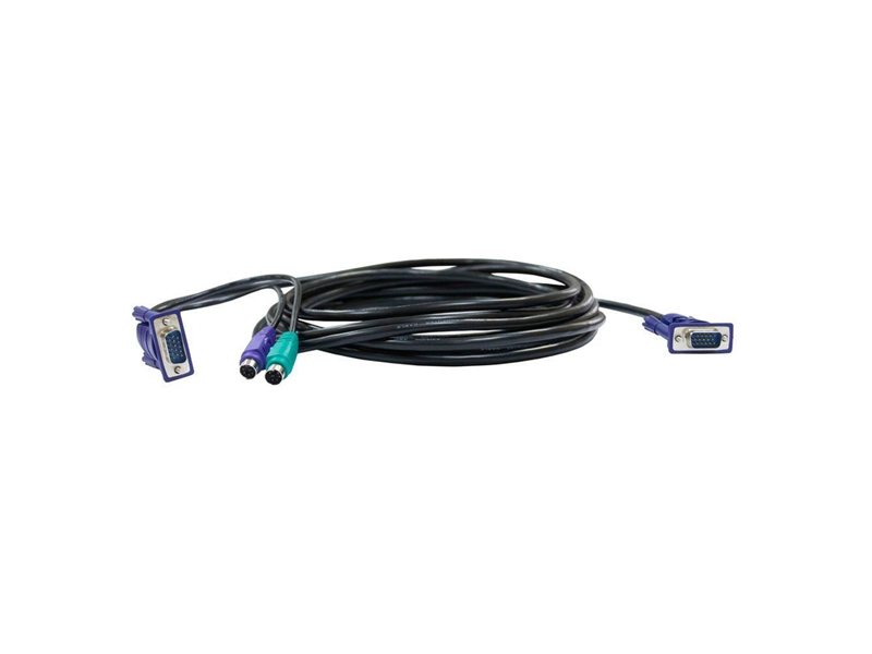 Кабель D-Link DKVM-CB/1.2M/B1A Кабель KVM длиной 1,2 м с разъемами VGA и PS/2