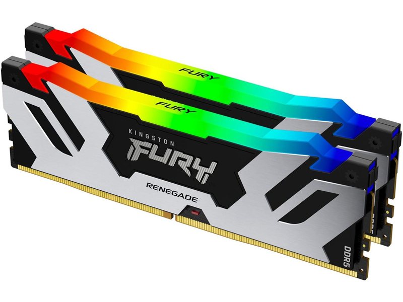 Память DDR5 2x32GB 6400MHz Kingston KF564C32RSAK2-64 Fury Renegade XMP RGB RTL Gaming PC5-51200 CL32 DIMM UDIMM 288-pin 1.4В kit dual rank с радиатором Ret