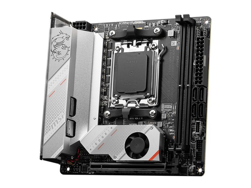 Материнская плата/ MB MSI AMD B650 sAM5, 2xDDR5(128GB), HDMI 2.1, 1xPCIe 4.0x16, 1xLAN (2.5GbE), Wi-Fi, BT, 4xSATA 6Gb/s, 2xM.2, 1xUSB-C, 5xUSB 3.2, mini ITX