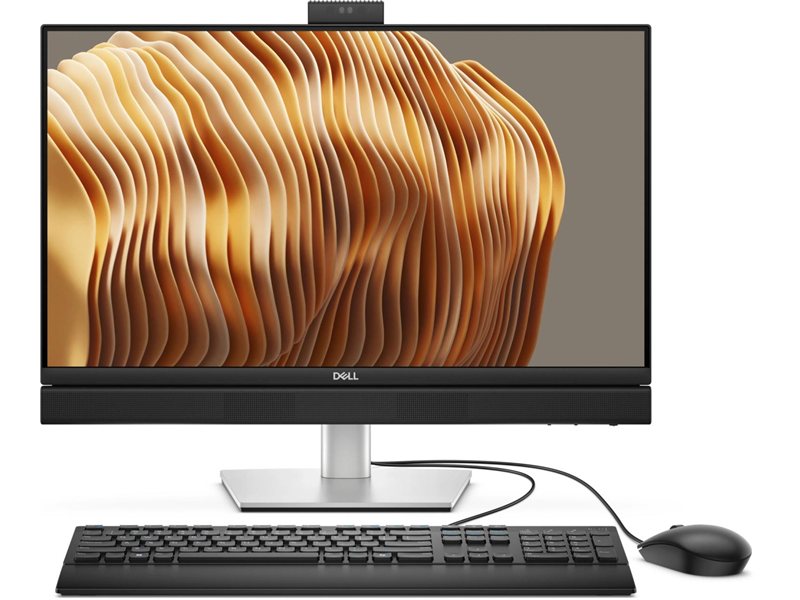 Моноблок Dell Pro 24 Plus QB24250 23.8" Full HD Core Ultra 7 265 (2.4) 32Gb SSD1Tb Graphics CR Windows 11 Pro GbitEth WiFi BT 240W клавиатура мышь Cam серебристый 1920x1080